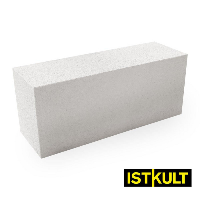 Газобетонный блок Istkult D500 В3,5 200х250х625 мм