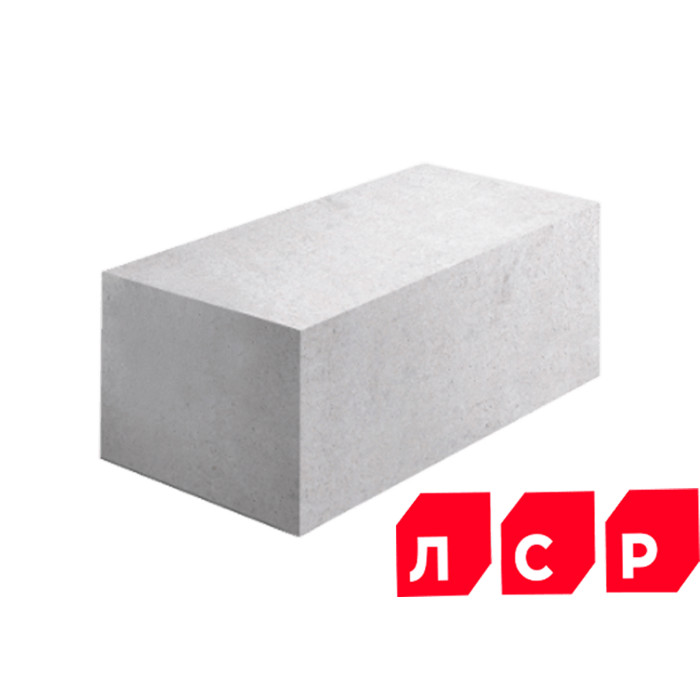 Газобетонный блок ЛСР Сертолово D400 100х250х625 мм
